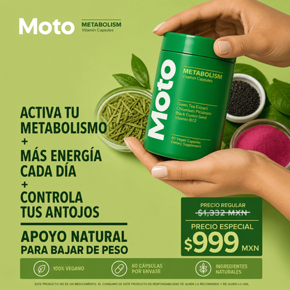 Suplemento Moto Metabolismo 60 Cap
