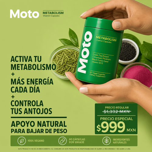 Suplemento Moto Metabolismo 60 Cap