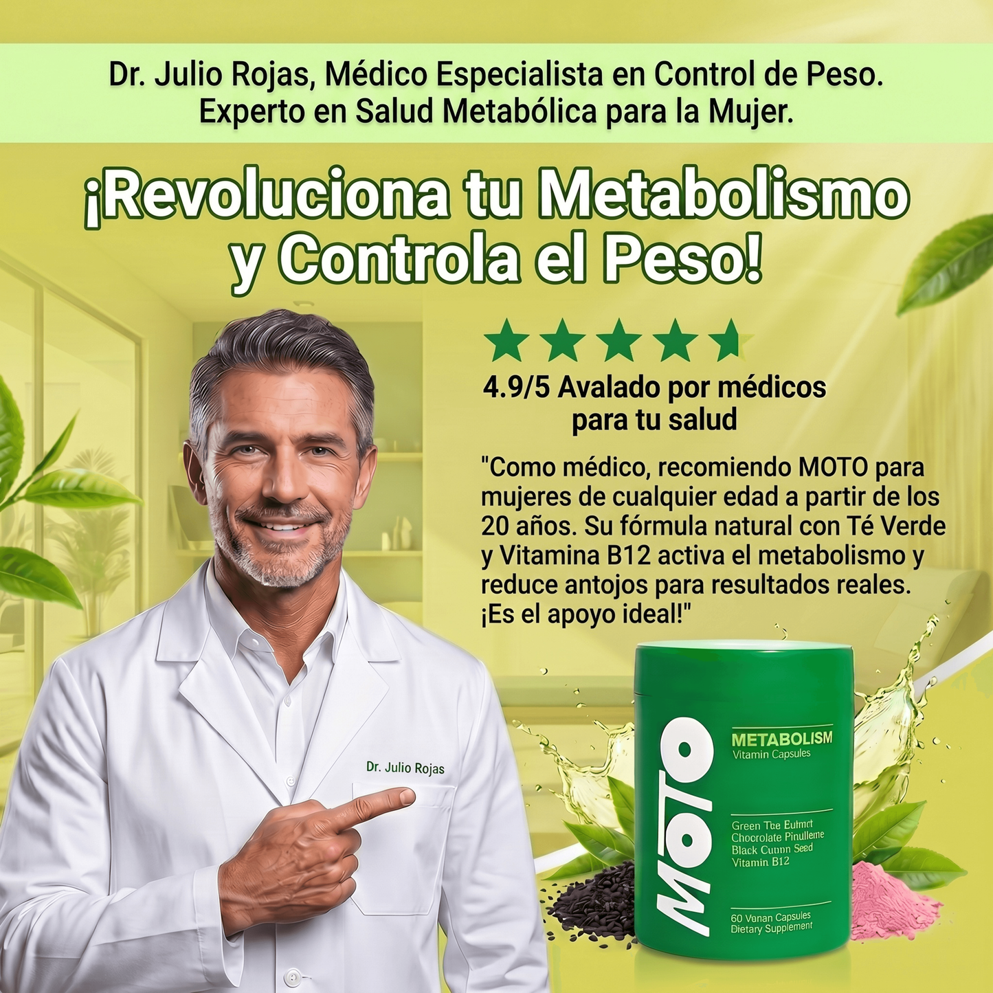 Suplemento Moto Metabolismo 60 Cap