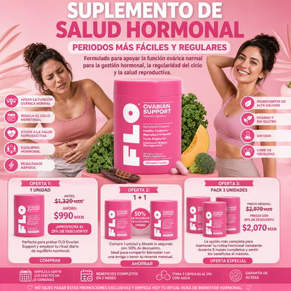 Suplemento Flo Ovarian Support 90 Capsu